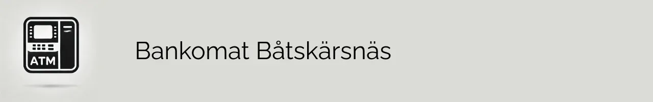 Bankomat Båtskärsnäs